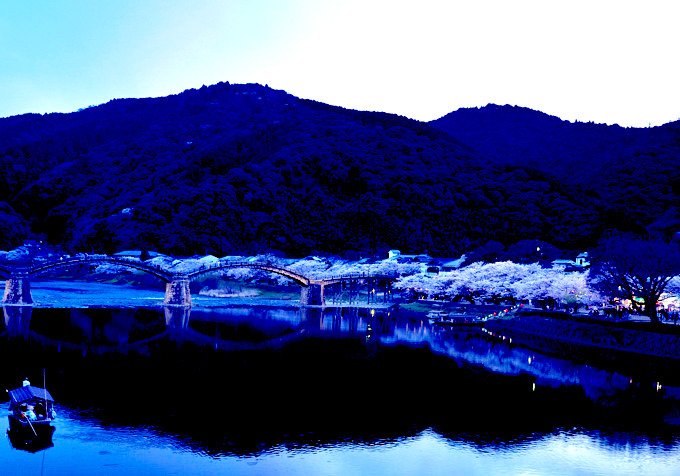 錦帯橋夜景